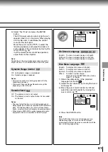 Preview for 57 page of Toshiba SD-4700 Owner'S Manual