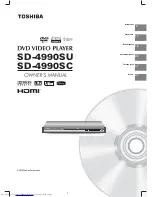 Preview for 1 page of Toshiba SD-4990 Owner'S Manual