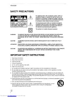 Предварительный просмотр 2 страницы Toshiba SD-5000KC Owner'S Manual