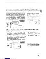 Предварительный просмотр 21 страницы Toshiba SD-5000KC Owner'S Manual