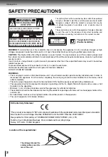 Preview for 2 page of Toshiba SD-5010 Owner'S Manual