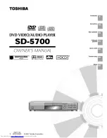 Preview for 1 page of Toshiba SD-5700 Owner'S Manual