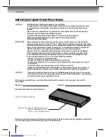 Preview for 4 page of Toshiba SD-6000KC Owner'S Manual