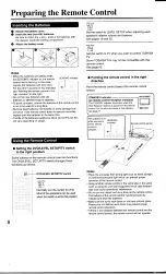 Предварительный просмотр 8 страницы Toshiba SD-6109C Owner'S Manual