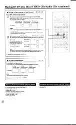 Предварительный просмотр 22 страницы Toshiba SD-6109C Owner'S Manual