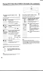 Предварительный просмотр 24 страницы Toshiba SD-6109C Owner'S Manual