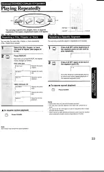 Предварительный просмотр 33 страницы Toshiba SD-6109C Owner'S Manual