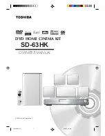 Предварительный просмотр 1 страницы Toshiba SD-63HK Owner'S Manual