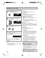 Предварительный просмотр 16 страницы Toshiba SD-63HK Owner'S Manual