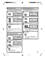 Предварительный просмотр 27 страницы Toshiba SD-63HK Owner'S Manual