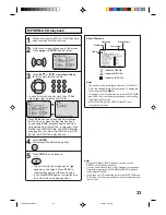 Предварительный просмотр 33 страницы Toshiba SD-63HK Owner'S Manual