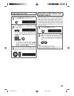 Preview for 37 page of Toshiba SD-63HK Owner'S Manual