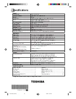 Предварительный просмотр 40 страницы Toshiba SD-63HK Owner'S Manual