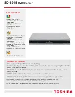 Toshiba SD-6915 Specifications preview