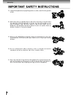 Preview for 6 page of Toshiba SD 700 - Region Free Multi-Format All DVD Player. Progressive Scan Owner'S Manual