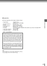 Предварительный просмотр 47 страницы Toshiba SD-770SR Owner'S Manual