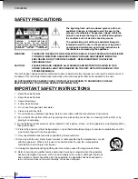 Предварительный просмотр 2 страницы Toshiba SD-780KY Owner'S Manual