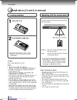 Preview for 10 page of Toshiba SD-780KY Owner'S Manual