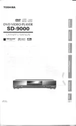 Предварительный просмотр 1 страницы Toshiba SD-9000 Owner'S Manual