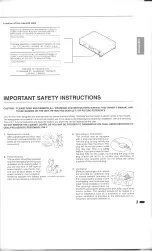 Предварительный просмотр 3 страницы Toshiba SD-9000 Owner'S Manual