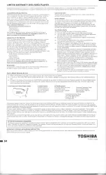 Предварительный просмотр 54 страницы Toshiba SD-9000 Owner'S Manual