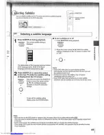 Preview for 43 page of Toshiba SD-9500E Owner'S Manual