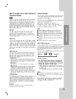 Preview for 19 page of Toshiba SD-C67HT Owner'S Manual