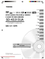 Preview for 1 page of Toshiba SD-K531SUA Owner'S Manual