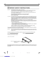 Preview for 4 page of Toshiba SD-K760 Owner'S Manual