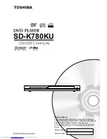 Toshiba SD-K780 - MULTI REGION ZONE DVD PLAYER Owner'S Manual preview