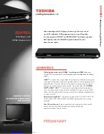 Предварительный просмотр 1 страницы Toshiba SD-K980 Specifications