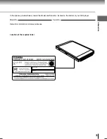 Предварительный просмотр 3 страницы Toshiba SD-KP19 Owner'S Manual