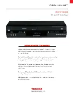 Toshiba SD-KV260KU Specification preview