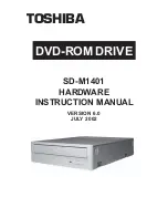 Toshiba SD-M1401 Hardware Instruction Manual preview