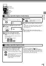 Предварительный просмотр 21 страницы Toshiba SD-P1000 Owner'S Manual