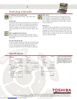 Предварительный просмотр 2 страницы Toshiba SD-P1200 Specification Sheet