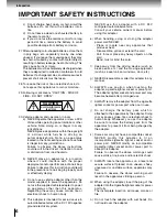 Предварительный просмотр 6 страницы Toshiba SD-P1400 Owner'S Manual