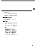 Предварительный просмотр 21 страницы Toshiba SD-P1400 Owner'S Manual