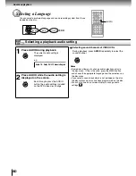 Предварительный просмотр 40 страницы Toshiba SD-P1400 Owner'S Manual