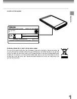 Preview for 3 page of Toshiba SD-P1880SE Owner'S Manual