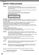 Предварительный просмотр 2 страницы Toshiba SD-P2600 Owner'S Manual