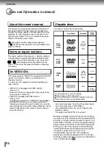 Предварительный просмотр 10 страницы Toshiba SD-P2600 Owner'S Manual