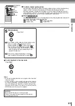 Предварительный просмотр 21 страницы Toshiba SD-P2600 Owner'S Manual