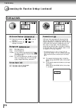 Предварительный просмотр 72 страницы Toshiba SD-P2600 Owner'S Manual