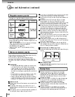 Предварительный просмотр 10 страницы Toshiba SD-P2700 Owner'S Manual