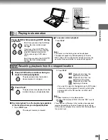 Предварительный просмотр 23 страницы Toshiba SD-P2700 Owner'S Manual