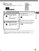 Предварительный просмотр 39 страницы Toshiba SD-P2700 Owner'S Manual