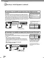 Предварительный просмотр 58 страницы Toshiba SD-P2700 Owner'S Manual