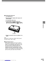 Preview for 61 page of Toshiba SD-P2800 Owner'S Manual