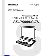 Toshiba SD-P5000-S-TN Service Manual preview